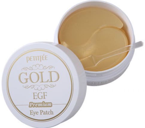 Гидрогелевые осветляющие патчи для глаз Petitfee Premium Gold & EGF Eye Patch 